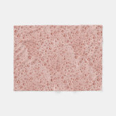 Pfirsichorangefarbene Wassertropfen Fleecedecke (Vorderseite (Horizontal))
