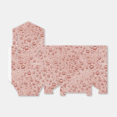 Pfirsichorangefarbene Wassertropfen Geschenkschachtel (Ungefaltet)