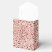 Pfirsichorangefarbene Wassertropfen Geschenkschachtel (Geöffnet)