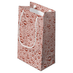 Pfirsichorangefarbene Wassertropfen Kleine Geschenktüte