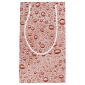 Pfirsichorangefarbene Wassertropfen Kleine Geschenktüte (Vorderseite)