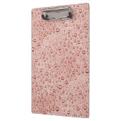 Pfirsichorangefarbene Wassertropfen Klemmbrett (Links)