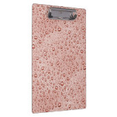 Pfirsichorangefarbene Wassertropfen Klemmbrett (Rechts)