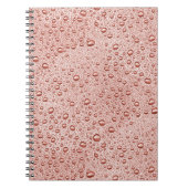 Pfirsichorangefarbene Wassertropfen Notizblock (Vorderseite)