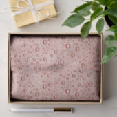 Pfirsichorangefarbene Wassertropfen Seidenpapier (Geschenk)