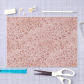 Pfirsichorangefarbene Wassertropfen Seidenpapier (Handwerk)
