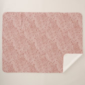Pfirsichorangefarbene Wassertropfen Sherpadecke (Vorderseite (Horizontal))