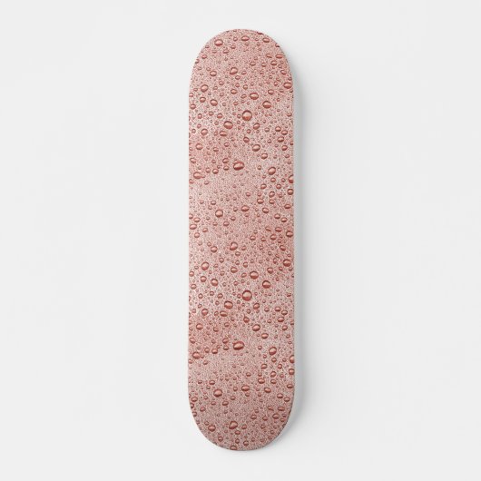 Pfirsichorangefarbene Wassertropfen Skateboard (Vorne)