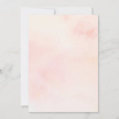 Pfirsichpastel Pink Bläserne Hochzeit im Sommer Save The Date (Rückseite)