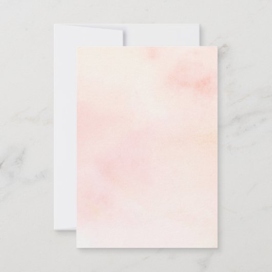 Pfirsichpastete Pink Pink Brautparty Dankeskarte (Rückseite)
