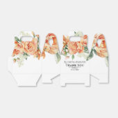 Pfirsichpfirsichhochzeit, Blume und Typografie Geschenkschachtel (Ungefaltet)
