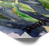 Pfirsichpfirsichkunst Poster (Ecke)