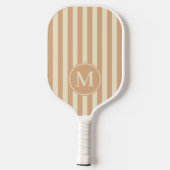 Pfirsichpfirsichpfirsichkuss Monogramm aus dem Mit Pickleball Schläger (Rückseite)