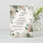 Pfirsichpfirsichpfirsichpfirsichpfirsichpfirsichmü Einladung (Stehend Vorderseite)