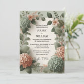 Pfirsichpfirsichpfirsichpfirsichpfirsichpfirsichmü Einladung (Stehend Vorderseite)