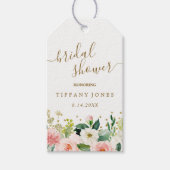 Pfirsichpfirsichpfirsichrosa Brautparty Confetti Geschenkanhänger (Vorderseite)