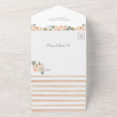 Pfirsichpflanzendusche All In One Einladung (Außenbereich)