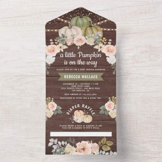 Pfirsichpflanzendusche All In One Einladung (Innen Boden)