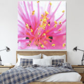 Pfirsichpollen Makro Abstrakte Kunst Leinwanddruck (Insitu (Schlafzimmer))