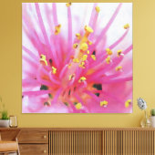 Pfirsichpollen Makro Abstrakte Kunst Leinwanddruck (Insitu (Wohnzimmer))