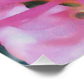 Pfirsichpollen Makro Abstrakte Kunst Poster (Ecke)