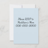 Pfirsichpony-Einladungen Einladung (Rückseite)