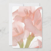 Pfirsichrosa Blume Muttertagsbrunch Einladung (Rückseite)