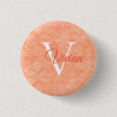 Pfirsichrosa Button (Vorderseite)
