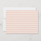 Pfirsichrosa-Drehbuch Foto Moderner Abschluss Einladung (Rückseite)