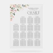 Pfirsichrosa Empfang Acrylschild (Vorderseite)