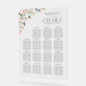 Pfirsichrosa Empfang Acrylschild (Winkel)