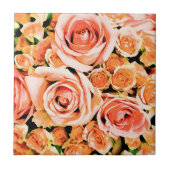 Pfirsichrosa Fliese (Vorderseite)