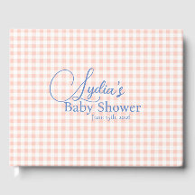 Pfirsichrosa Gingham-Karo-Peel-and-Stick-Wallpaper