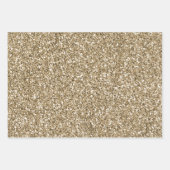 Pfirsichrosa Glitzer Gold Leopard Print        Geschenkpapier Set (Vorderseite 2)