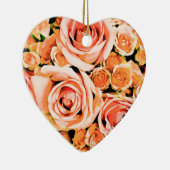 Pfirsichrosa Keramik Ornament (Rechts)