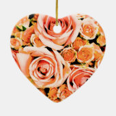 Pfirsichrosa Keramik Ornament (Hinten)