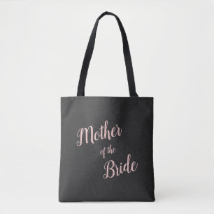 Pfirsichrosa moderne Schrift Brautmutter Tasche