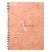 Pfirsichrosa Notizblock (Vorderseite)