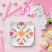 Pfirsichrosa Pappteller (Party)