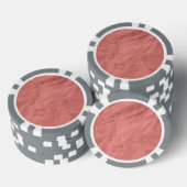 Pfirsichrosa Retro Krummpapier Pokerchips (Stapel)