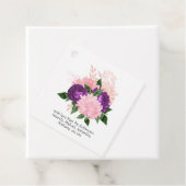 Pfirsichrosa und Lavendel Lila Geschenkanhänger (Beispiel)