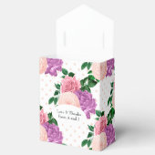 Pfirsichrosa und Lavendel Lila Geschenkschachtel (Geöffnet)