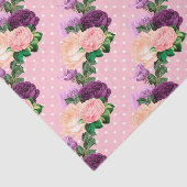 Pfirsichrosa und Lavendel Lila Seidenpapier (Ausschnitt)