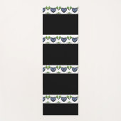 Pfirsichrosa und schwarz yogamatte (Vorderseite)