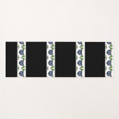 Pfirsichrosa und schwarz yogamatte (Vorderseite (Horizontal))