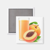 Pfirsichsaft Magnet (Vorderseite/Rückseite)