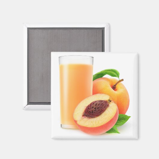 Pfirsichsaft Magnet (Vorderseite/Rückseite)