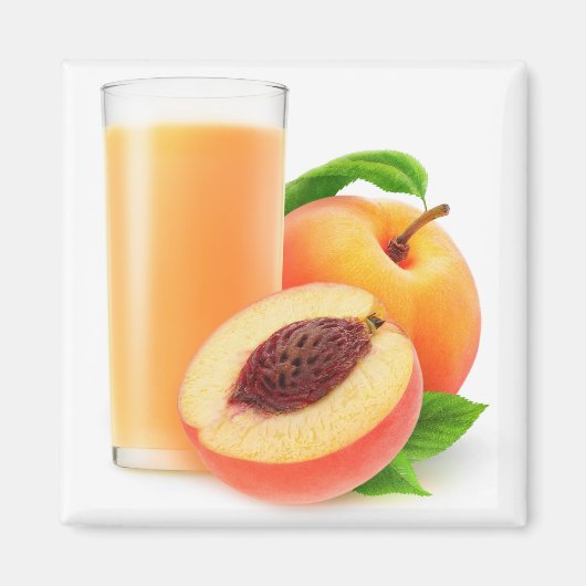 Pfirsichsaft Magnet (Vorne)