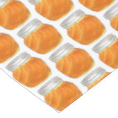 Pfirsichscheiben Georgien Pfirsiche Zuhause Cannin Tischdecke (Schrägansicht)