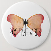 Pfirsichschmetterling mit personalisierten button (Vorderseite)